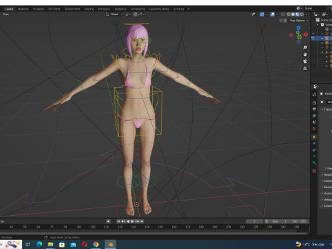 Nara - Realistic Kpop Girl Famous Singer Modelo 3D