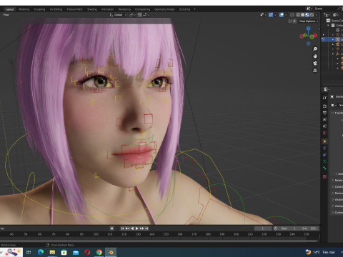 Nara - Realistic Kpop Girl Famous Singer Modelo 3D