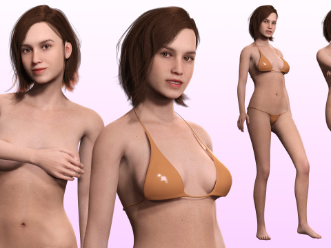 Sabrina -Realistic Woman Hd 4K 3D Model