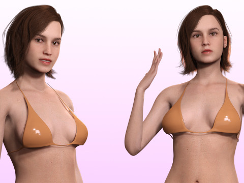 Sabrina -Realistic Woman Hd 4K 3D Model