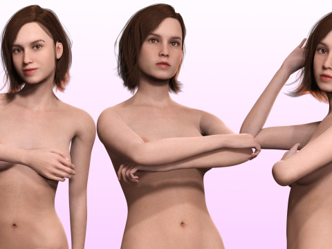 Sabrina -Realistic Woman Hd 4K 3D Model