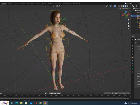 Sabrina -Realistic Woman Hd 4K 3D Model