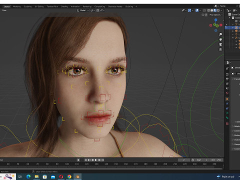 Sabrina -Realistic Woman Hd 4K 3D Model