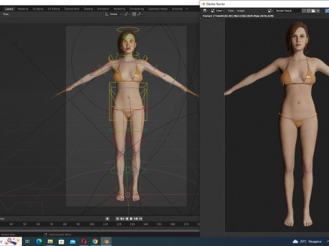 Sabrina -Realistic Woman Hd 4K 3D Model