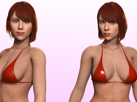 Scarlett- Realistic Woman Hd Ready To Render Modelo 3D
