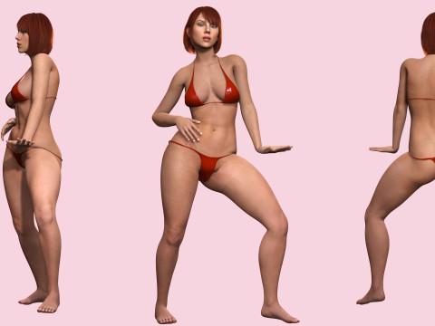 Scarlett- Realistic Woman Hd Ready To Render Modelo 3D