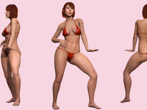 Scarlett- Realistic Woman Hd Ready To Render 3D Model