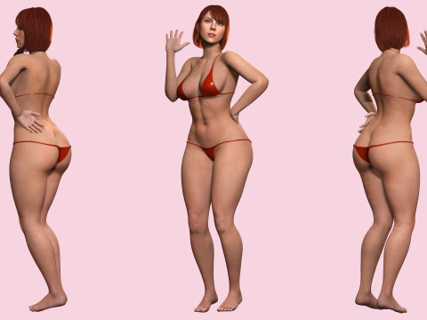 Scarlett- Realistic Woman Hd Ready To Render Modelo 3D