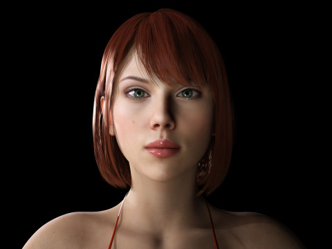 Scarlett- Realistic Woman Hd Ready To Render Modelo 3D