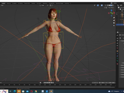 Scarlett- Realistic Woman Hd Ready To Render Modelo 3D