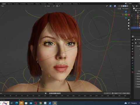 Scarlett- Realistic Woman Hd Ready To Render Modelo 3D
