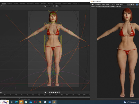 Scarlett- Realistic Woman Hd Ready To Render Modelo 3D