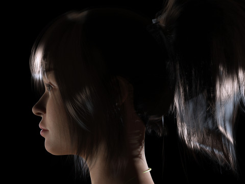 Jia - Realistic Cute Asian Girl 3D 모델