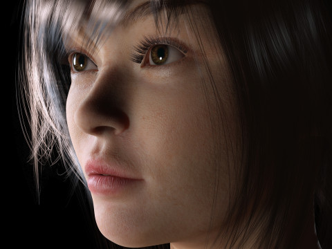 Jia - Realistic Cute Asian Girl 3D 모델