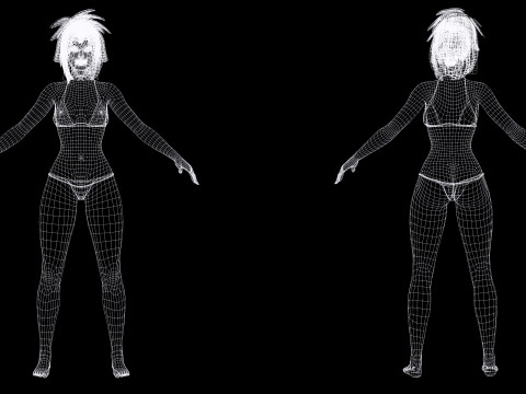 Jia - Realistic Cute Asian Girl 3D 모델