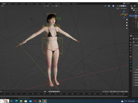 Jia - Realistic Cute Asian Girl 3D 모델