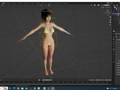 Jia - Realistic Cute Asian Girl 3D 모델