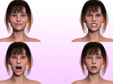 Ella Realistic Woman Ready 3Dモデル