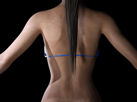 Clara - Realistic Woman Mother Base Shape Modelo 3D