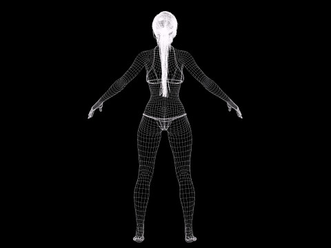 Clara - Realistic Woman Mother Base Shape Modelo 3D