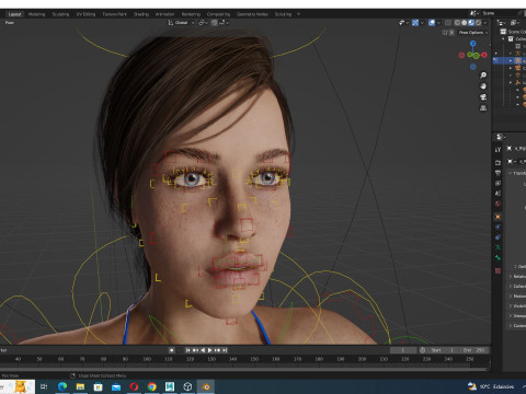 Clara - Realistic Woman Mother Base Shape Modelo 3D
