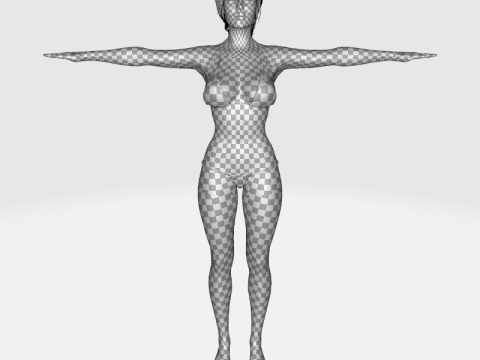 Clara - Realistic Woman Mother Base Shape Modelo 3D