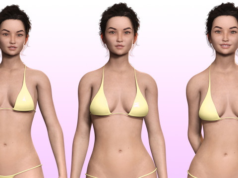 Chloe -Realistic Asian Cute Woman 3D Model