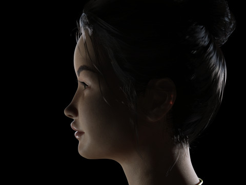 Chloe -Realistic Asian Cute Woman 3D Model