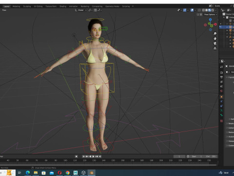 Chloe -Realistic Asian Cute Woman 3D Model