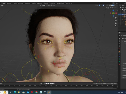 Chloe -Realistic Asian Cute Woman 3D Model