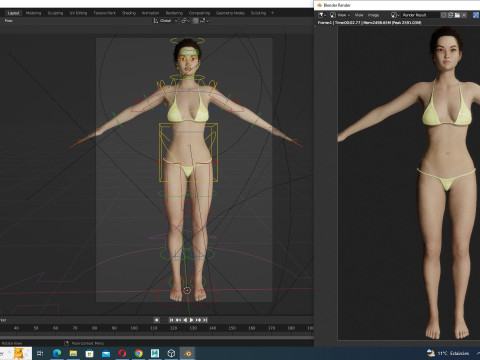 Chloe -Realistic Asian Cute Woman 3D Model