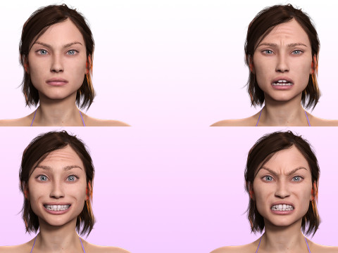 Stella - Realistic Mid Age Woman Advance Rig 3D Model