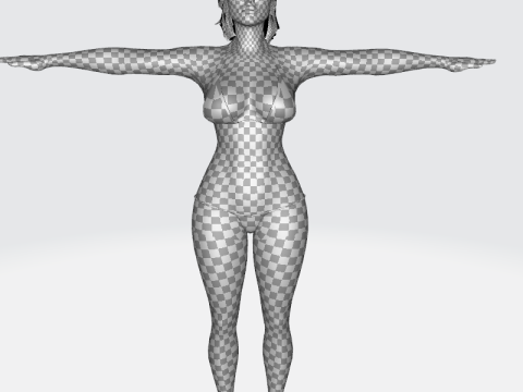 Stella - Realistic Mid Age Woman Advance Rig 3D Model