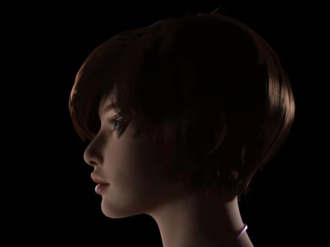 Suzi - Realistic Woman Scanned Texture 3D Model