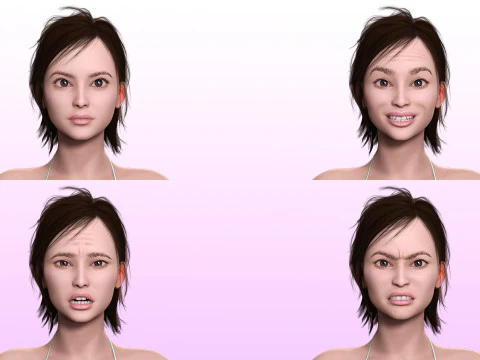 Lauren Realistic Girl in bikini Advance Shader 3D Model