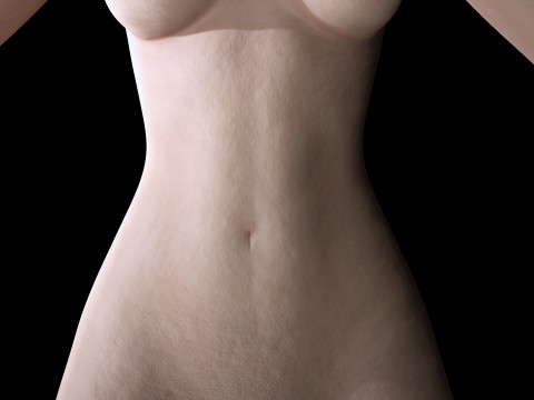 Lauren Realistic Girl in bikini Advance Shader Modello 3D