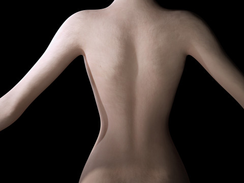 Lauren Realistic Girl in bikini Advance Shader Modello 3D