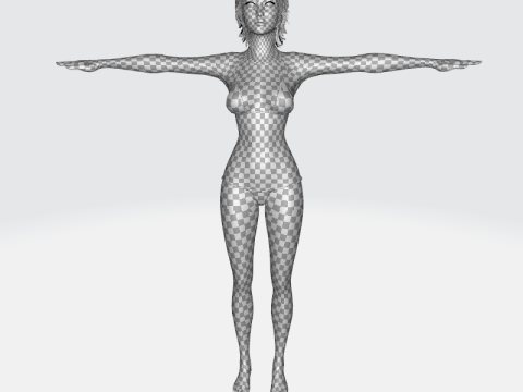 Lauren Realistic Girl in bikini Advance Shader Modello 3D