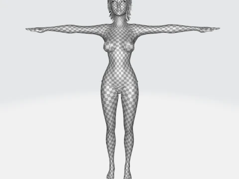 Lauren Realistic Girl in bikini Advance Shader 3D Model