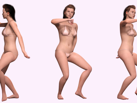 Jumana - Realistic woman Clean Polygonal Modeling 3D Модель