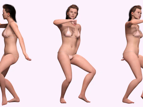 Jumana - Realistic woman Clean Polygonal Modeling 3D Model