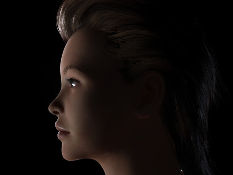Jumana - Realistic woman Clean Polygonal Modeling 3D Модель