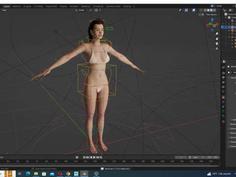 Jumana - Realistic woman Clean Polygonal Modeling 3D Модель