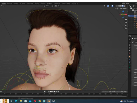 Jumana - Realistic woman Clean Polygonal Modeling 3D Model