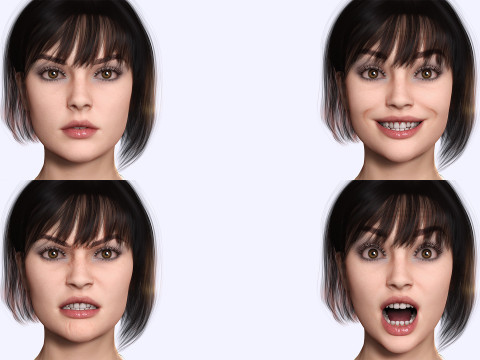 Rosalie - Realistic Curvy Women Modello 3D