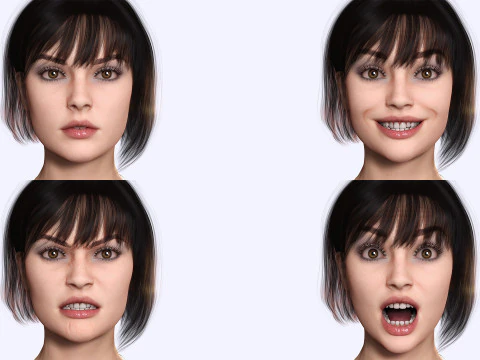 रोज़ाली - यथार्थवादी सुडौल महिलाएँ 3D मॉडल