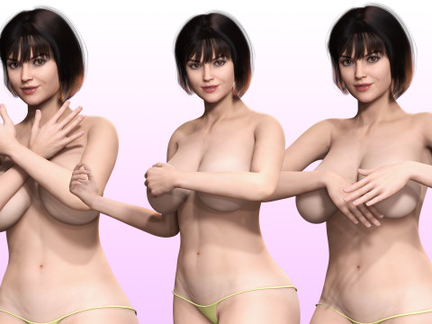 Rosalie - Realistic Curvy Women Modello 3D