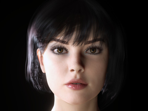 Rosalie - Realistic Curvy Women Modello 3D