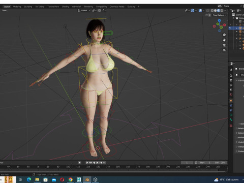Rosalie - Realistic Curvy Women Modello 3D