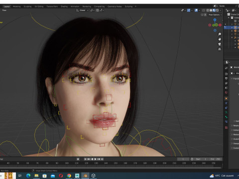 Rosalie - Realistic Curvy Women Modello 3D